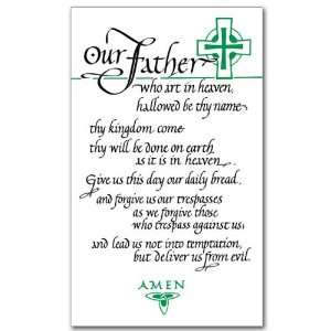  The Lords Prayer Holy Card 3 by 5 Inches Our Father Who 