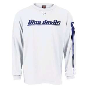   Blue Devils White Speed Kills Long Sleeve T shirt: Sports & Outdoors