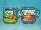 Garfield Collector Glasses from McDonalds ~ Set of 2