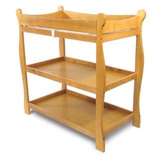 Badger Basket Honey Sleigh Style Baby Changing Table