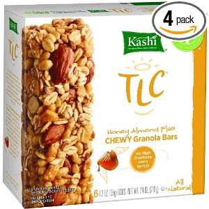 Kashi Tlc Chewy Granola Bar Honey Almond Flax, 7.4000 Ounce (Pack of 4 