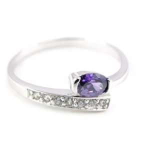  Ring silver Celestina amethyst.   Taille 60 Jewelry
