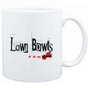  Mug White  Lawn Bowls IS IN MY BLOOD  Sports
