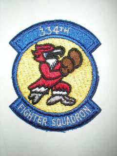 USAF 334TH TACTICAL FIGHTER SQUADRON TFS PATCH  COLOR  