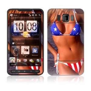  HTC HD2 Decal Vinyl Skin   US Flag Bikini 