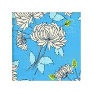    Amy Butler Chrysanthemum Fabric   Blue Arts, Crafts & Sewing