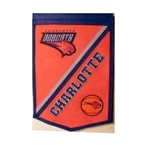  Charlotte Bobcats 12x18 Traditions Wool Banner Sports 