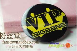 New Big Bang Bigbang VIP Crown Button Pin Badge #005  