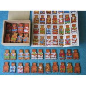  Bears Memory and Matching Game Set: Toys & Games