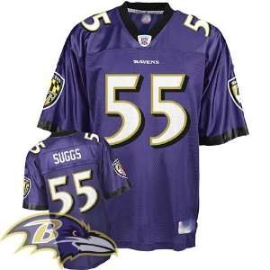   Terrell Suggs Purple Nfl Football Authentic Jersey: Sports & Outdoors