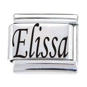  Body Candy Italian Charms Laser Nameplate   Elissa 