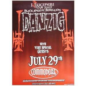  Danzig Vancouver 2002 Original Concert Poster