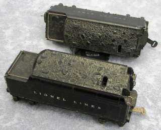 Lionel Prewar Whistle Coal Tenders 2666W 2224W AS IS Parts Repair 