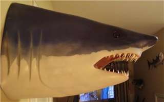 New! XXL Big MAKO Shark Head Replica MOUNT   Fierce BIG Teeth ! 30 x 