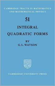   Quadratic Forms, (0521091810), Watson, Textbooks   