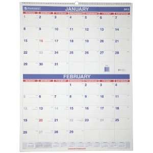   Two Month Wall Calendar, Large Wall, 2012 (PM9 28): Office Products