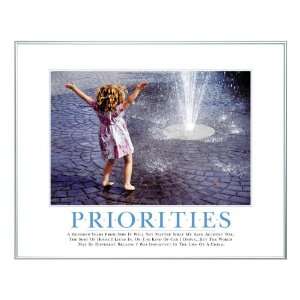  Successories Priorities Girl Motivational Poster