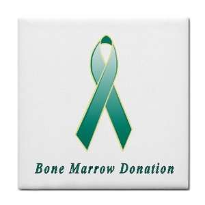 Bone Marrow Donation Awareness Ribbon Tile Trivet