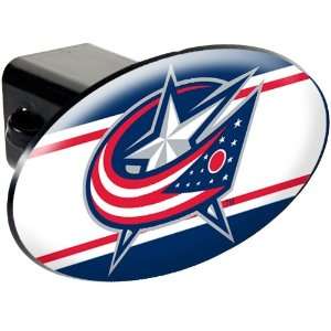  Sports NHL BLUE JACKETS Trailer Hitch Cover/Black ABS 