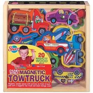  Shure Chunky World Magnetic Tow Truck: Toys & Games