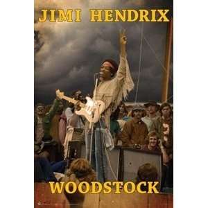  Jimi Hendrix at Woodstock Poster
