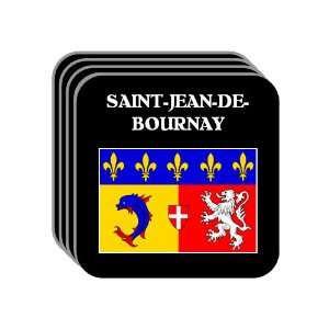 Rhone Alpes   SAINT JEAN DE BOURNAY Set of 4 Mini Mousepad Coasters