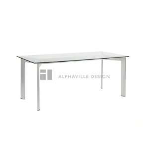  Alphaville Tavolo Frosted Glass Dining Table Alphaville 