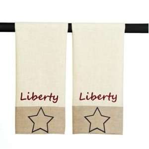  Liberty Patriotic Americana Liberty Tea Towels (Set of 2 