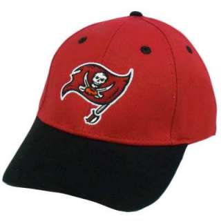 NFL TAMPA BAY BUCCANEERS BUCS RED BLACK VELCRO HAT CAP  