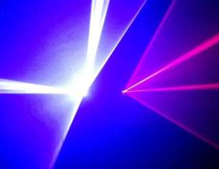 500mW double Lens Red blue DMX laser Light DJ Party Bar  
