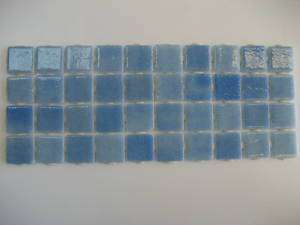 X10 SKY BLUE GLASS TILE MOSAIC ACCENT  