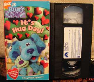 Blues Clues Blues Room Its Hug Day! Vhs Valentines Day Ship 