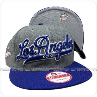   era 9fifty LA dodgers wool melton script blue visor snapback hat cap