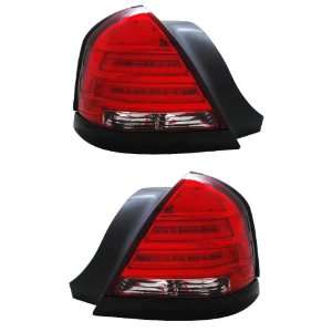   FORD CROWN VICTORIA 98 03 LED TL RED/CLEAR BLACK STRIP NEW: Automotive