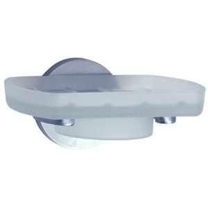   Frosted Glass Soap Dish 3½ inchDepth:  Kitchen & Dining
