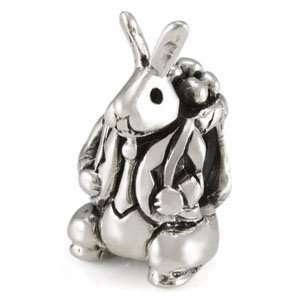  Sterling Silver Classic Easter Bunny European Bead Arts 