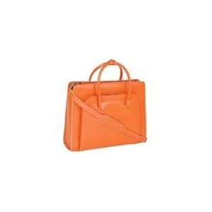   Forest Italian Leather Ladies Briefcase   Orange: Office Products