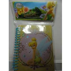  Disney Fairies Tinkerbell Holographic Spiral Journal   120 