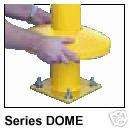 Steel Pipe Safety Bollard Dome Cover, Protective, Base  