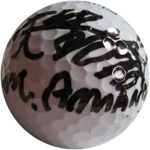  Masaru Amano Autographed/Hand Signed Golf Ball: Sports 