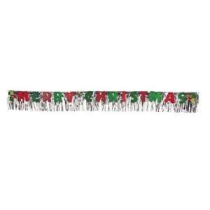 Metallic Merry Christmas Fringed Banner   Party Decorations & Banners