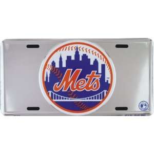   Mets Super Stock metal auto tag mirror background