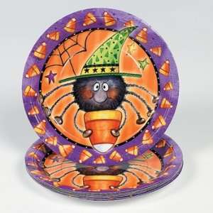  Candy Corn Spider Plates   Tableware & Party Plates: Toys 