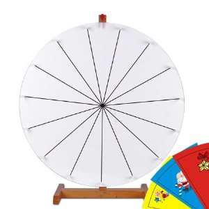   Tabletop White Dry Erase Spinning Prize Wheel 15 Slot: Office Products