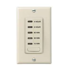   SPST 1800 Watt In Wall Countdown Timer, Light Almond