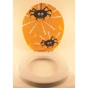 Halloween SPIDER WEB Bathroom TOILET SEAT COVER lid NEW
