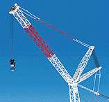 This Mighty Heavy Mobile SPACELIFTER Crane is used at construction 