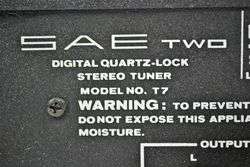 SAE AM FM Stereo Tuner T7  