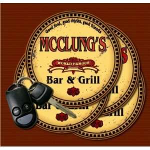  MCCLUNGS Family Name Bar & Grill Coasters Kitchen 