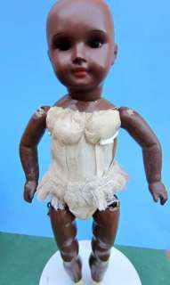 Black Doll Well Marked French Paris 301 Unis 15 inches